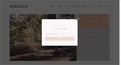 Desktop Screenshot of gigliola.com.au