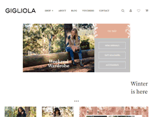 Tablet Screenshot of gigliola.com.au